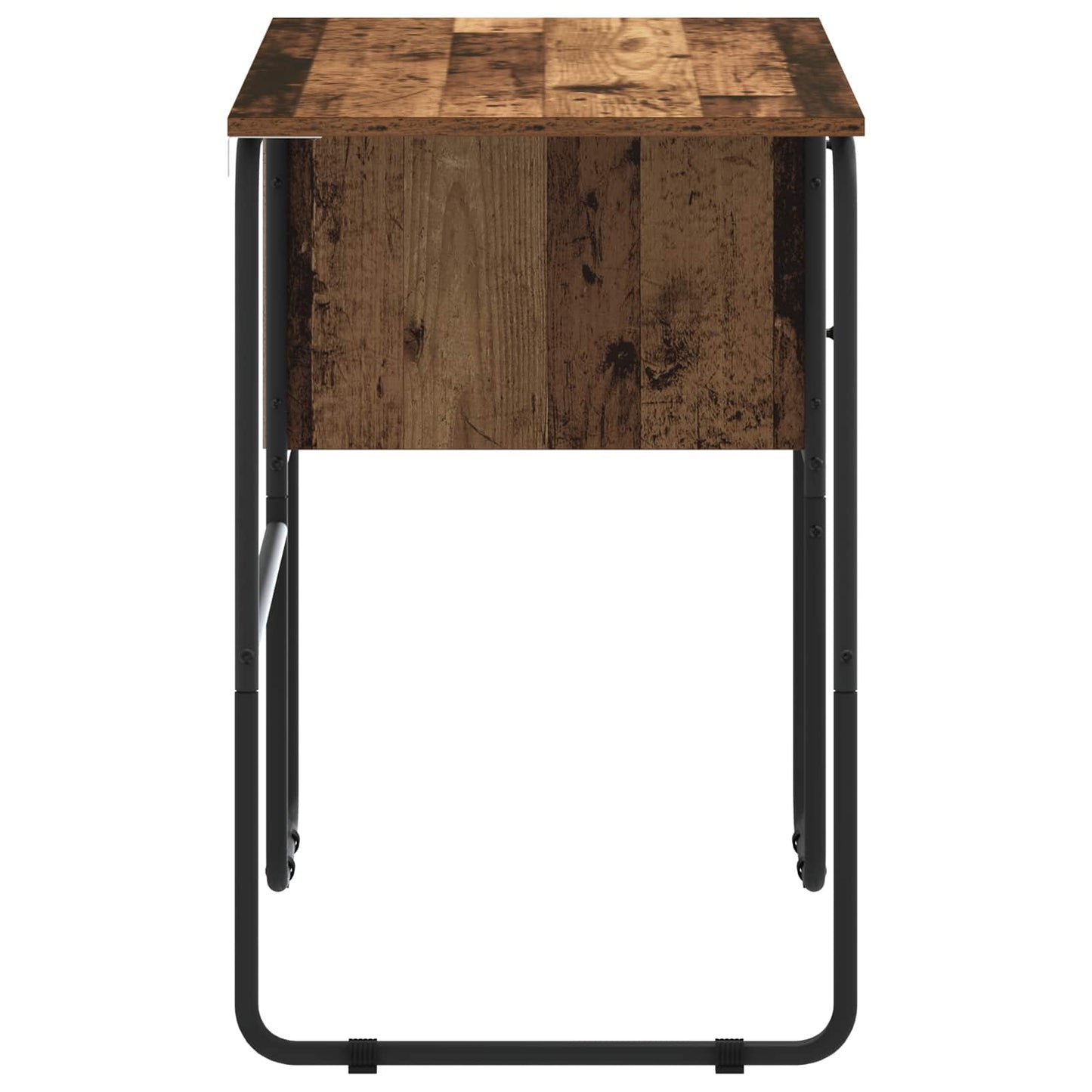 vidaXL Desk with Storage Oak Wood 100 x 50 x 75 cm