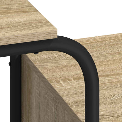 vidaXL Desk with Storage Sonoma Oak 145 x 50 x 75 cm