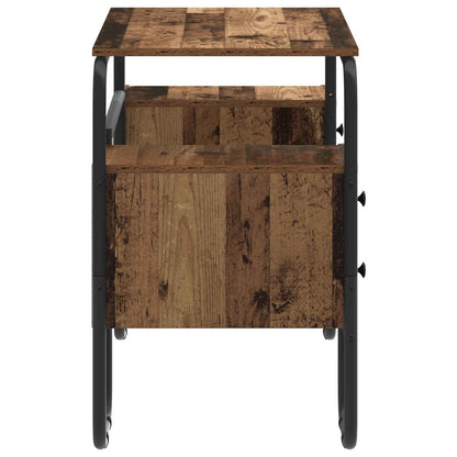 vidaXL Desk with Storage Old Wood 145 x 50 x 75 cm