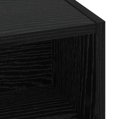 vidaXL Desk with Storage Black Oak 60 x 50 x 91 cm