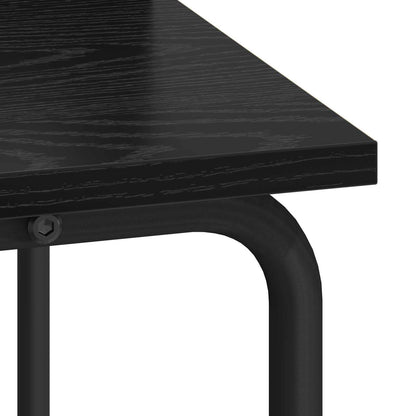 vidaXL Desk with Storage Black Oak 60 x 50 x 91 cm
