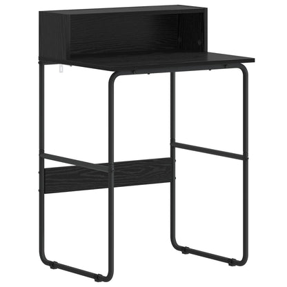 vidaXL Desk with Storage Black Oak 60 x 50 x 91 cm
