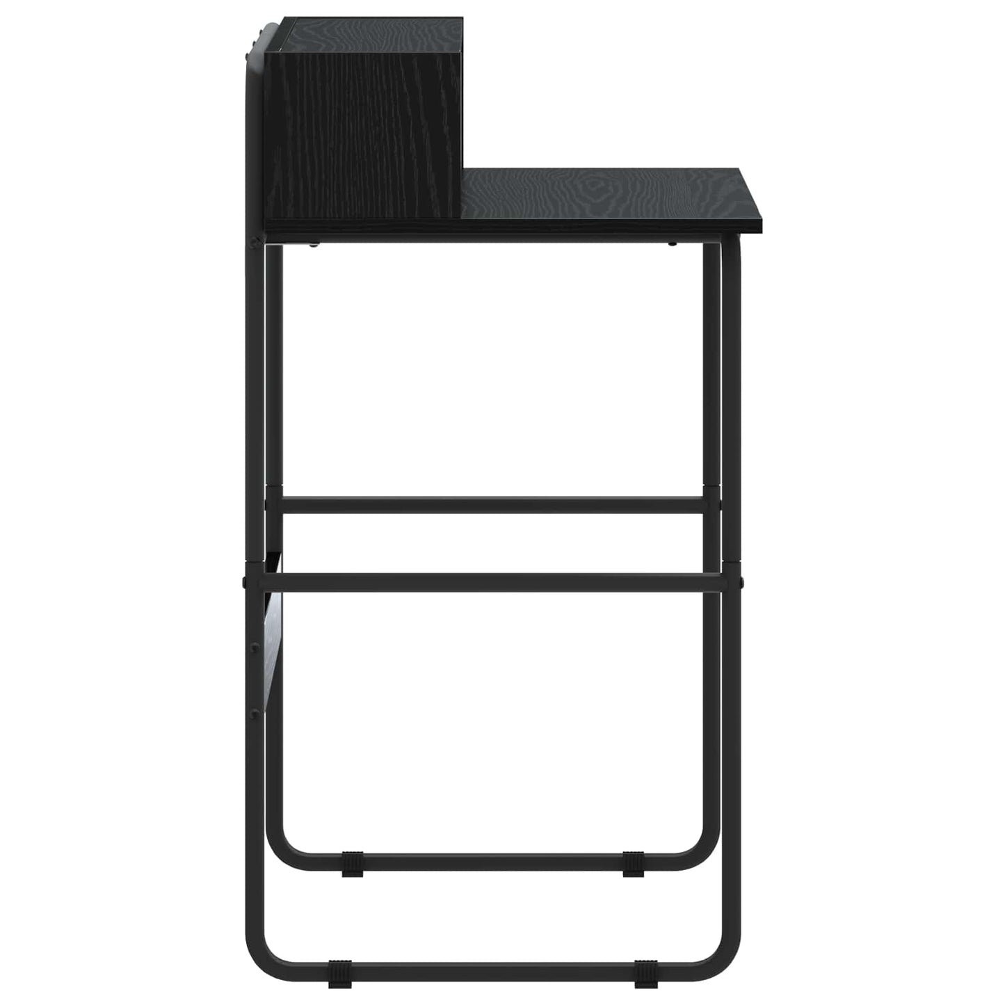 vidaXL Desk with Storage Black Oak 60 x 50 x 91 cm