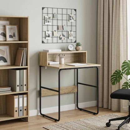 vidaXL Desk with Storage Sonoma Oak 60 x 50 x 91 cm