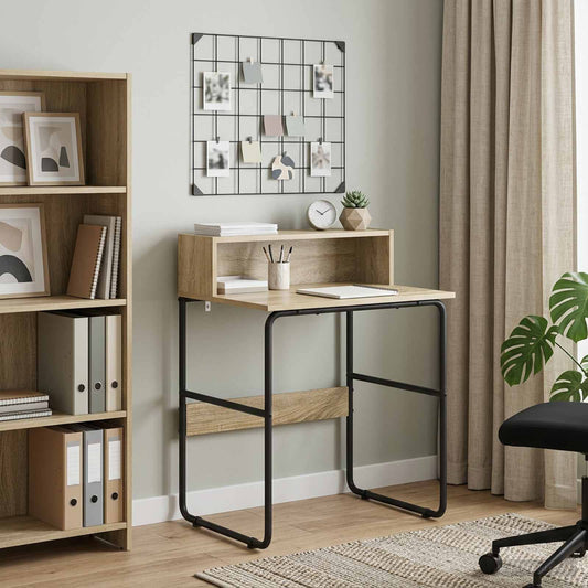 vidaXL Desk with Storage Sonoma Oak 60 x 50 x 91 cm