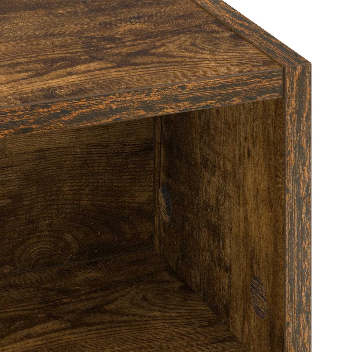vidaXL Desk with Storage Smoked Oak 60 x 50 x 91 cm