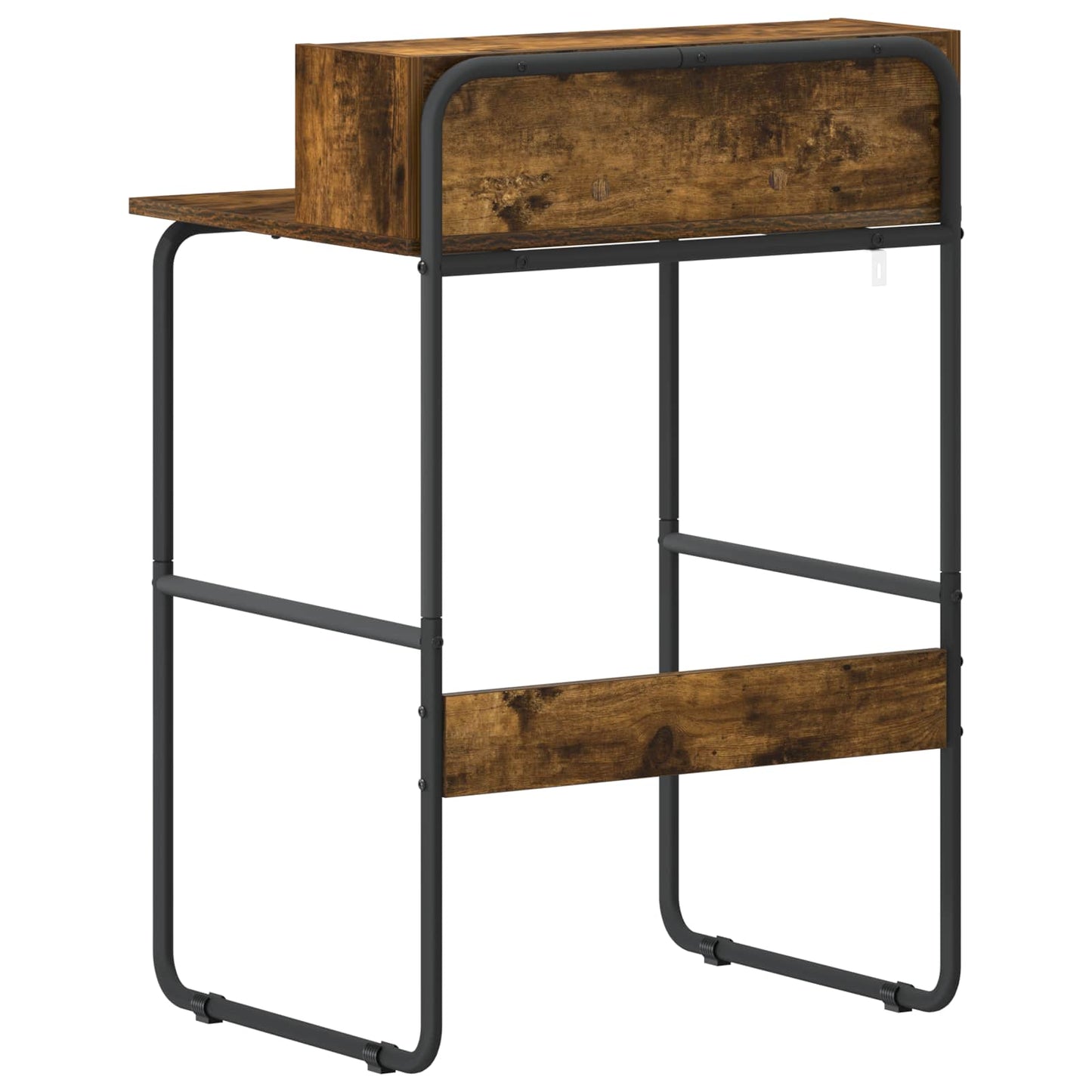 vidaXL Desk with Storage Smoked Oak 60 x 50 x 91 cm