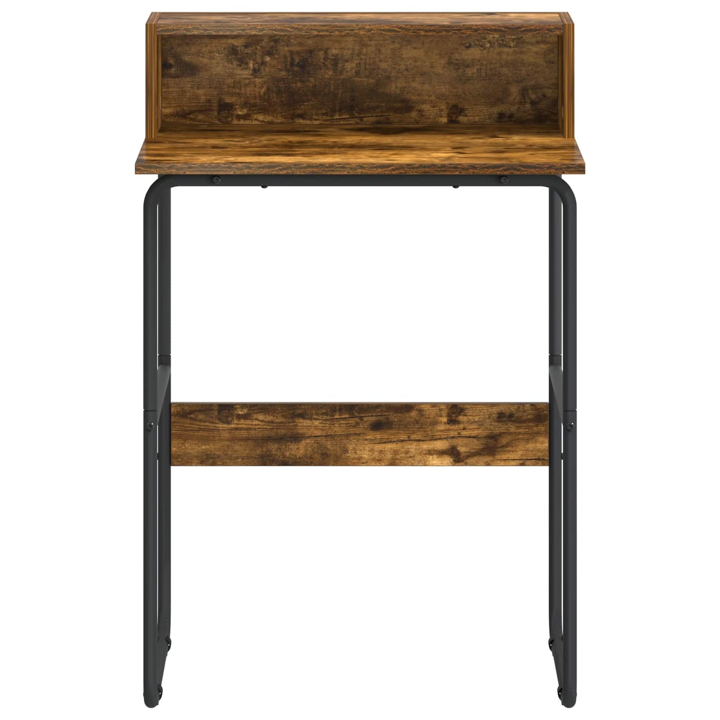 vidaXL Desk with Storage Smoked Oak 60 x 50 x 91 cm