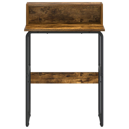 vidaXL Desk with Storage Smoked Oak 60 x 50 x 91 cm