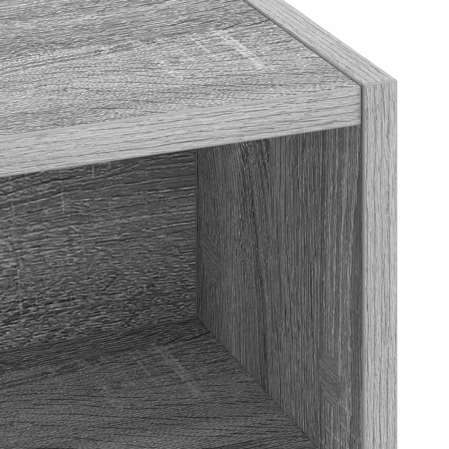 vidaXL Desk with Storage Grey Sonoma 60 x 50 x 91 cm