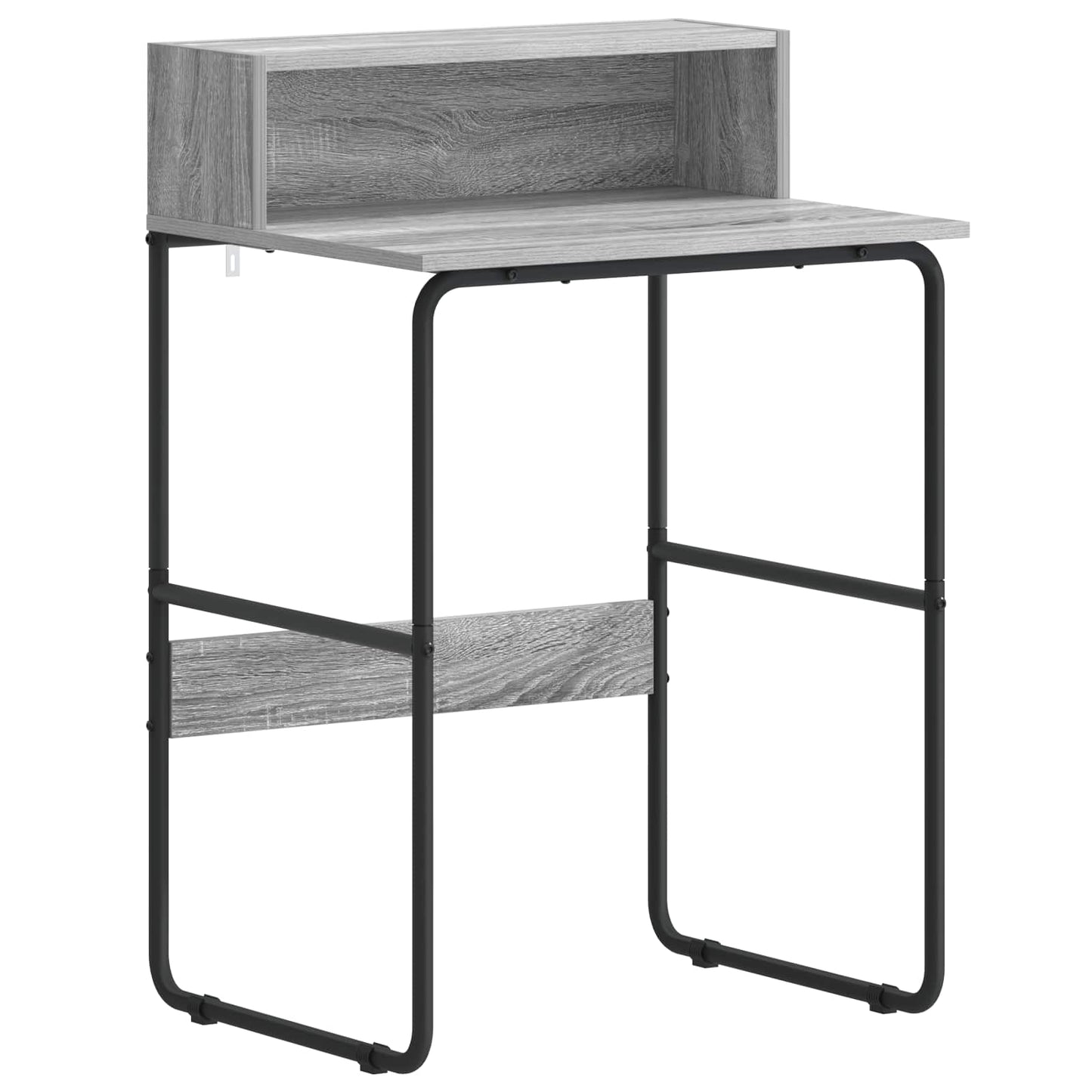 vidaXL Desk with Storage Grey Sonoma 60 x 50 x 91 cm