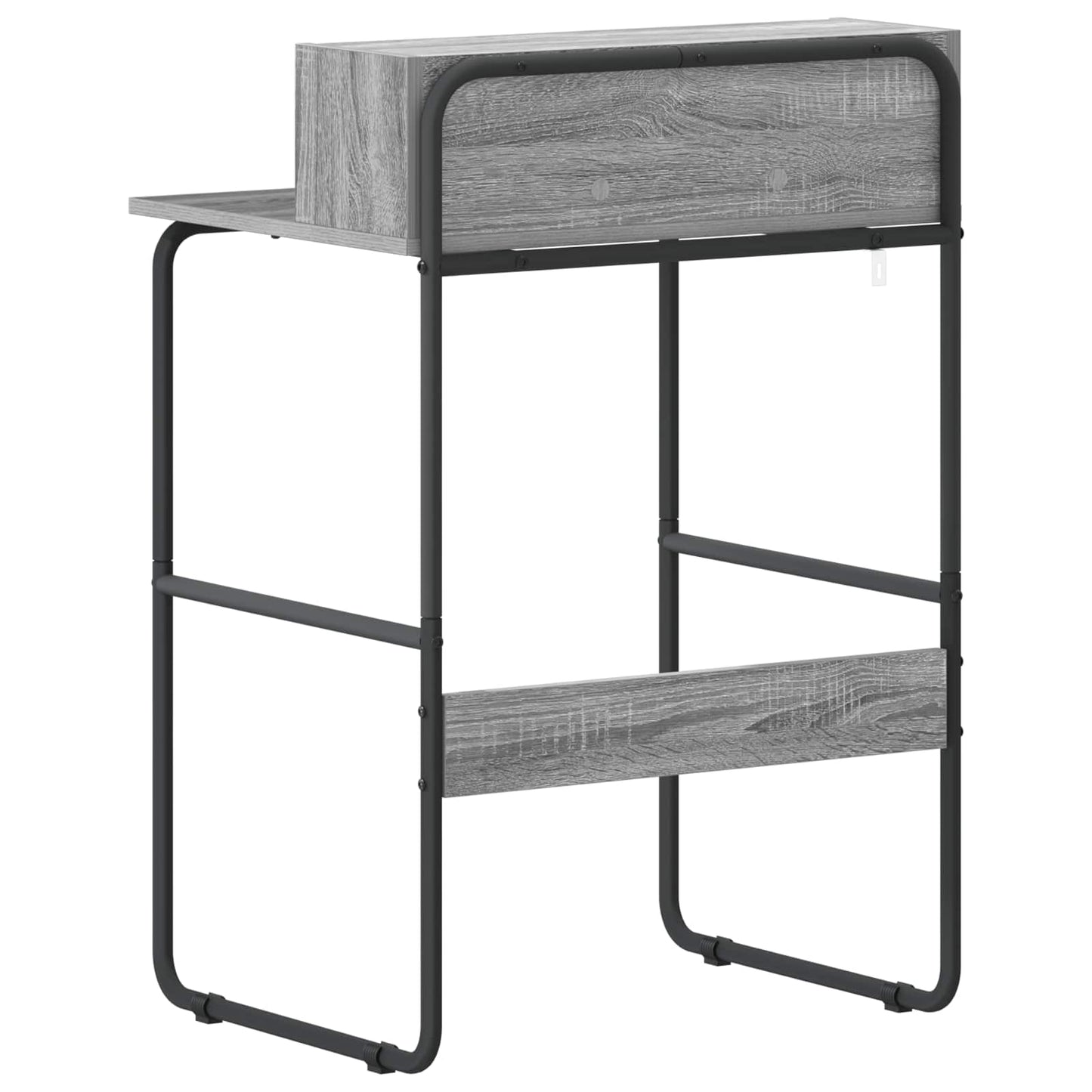 vidaXL Desk with Storage Grey Sonoma 60 x 50 x 91 cm