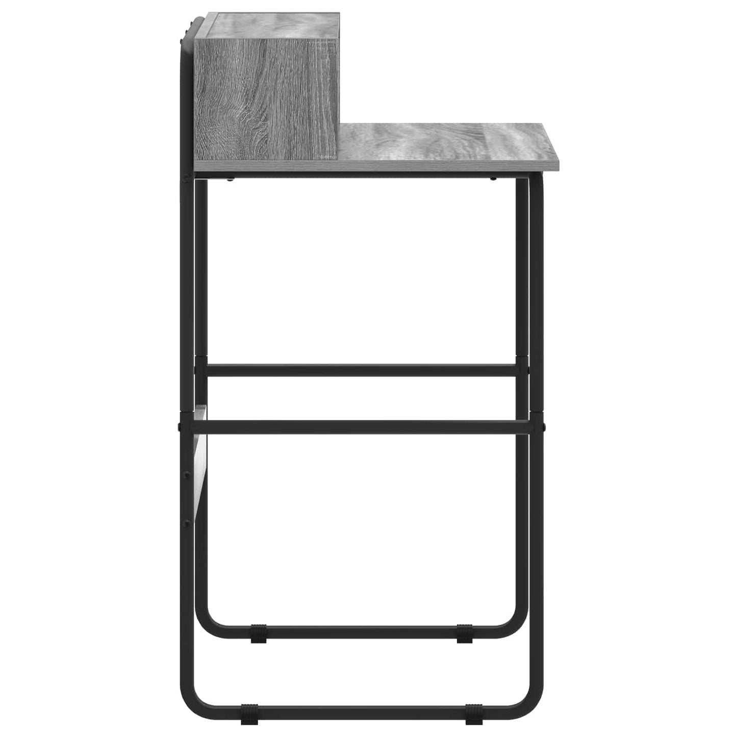 vidaXL Desk with Storage Grey Sonoma 60 x 50 x 91 cm