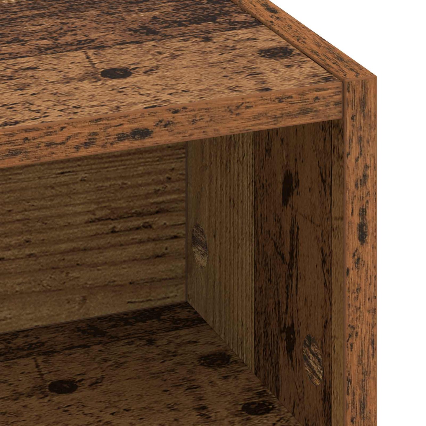 vidaXL Desk with Storage Old Wood 60 x 50 x 91 cm