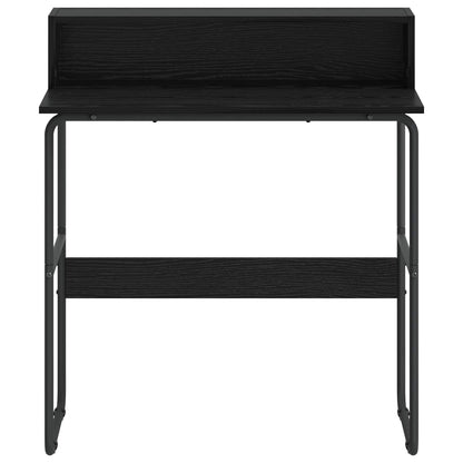vidaXL Desk with Storage Black Oak 80 x 50 x 91 cm