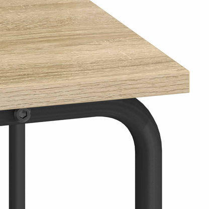 vidaXL Desk with Storage Sonoma Oak 80 x 50 x 91 cm