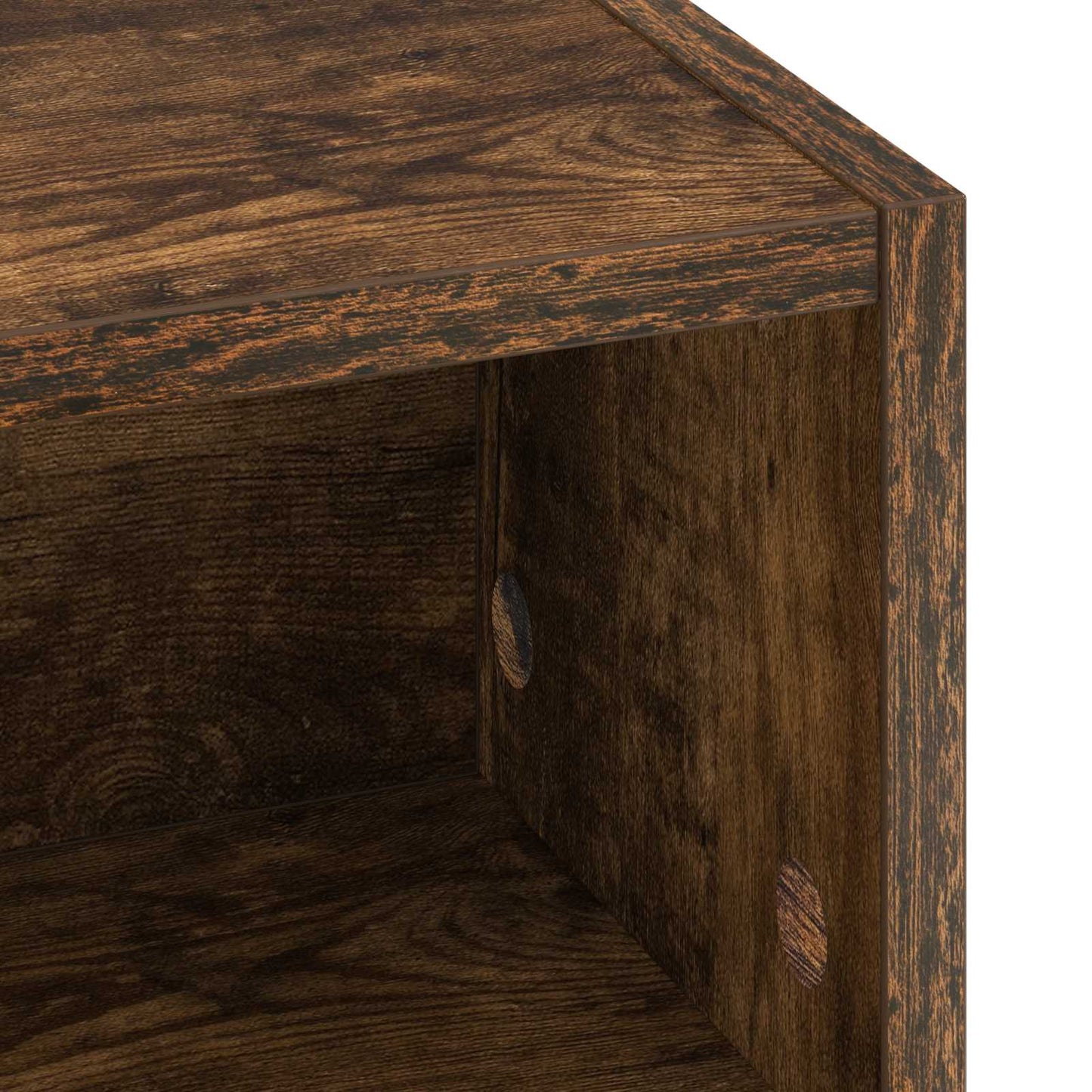 vidaXL Desk with Storage Smoked Oak 80 x 50 x 91 cm