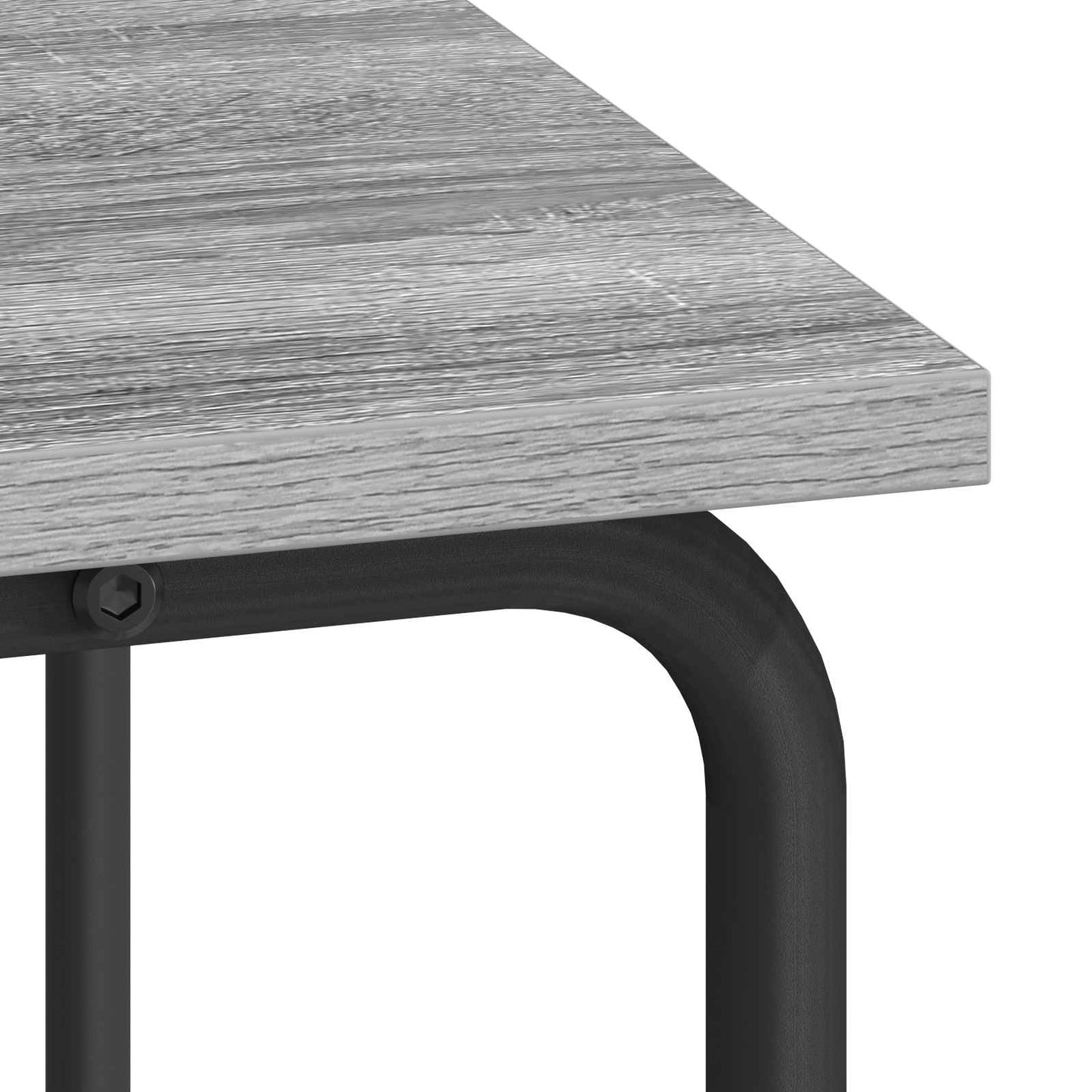 vidaXL Desk with Storage Grey Sonoma 80 x 50 x 91 cm