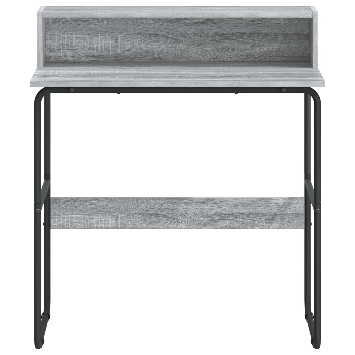 vidaXL Desk with Storage Grey Sonoma 80 x 50 x 91 cm