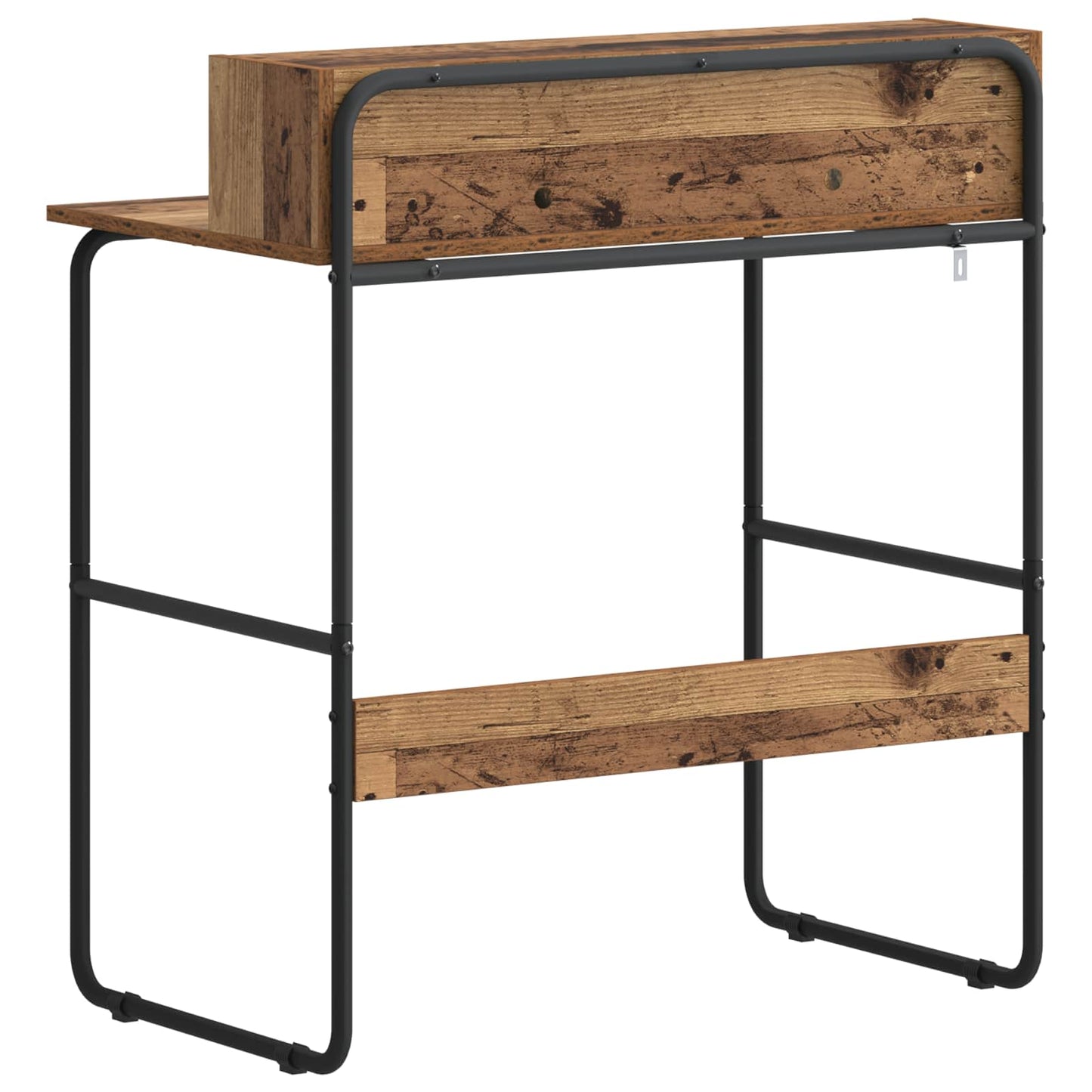 vidaXL Desk with Storage Old Wood 80 x 50 x 91 cm
