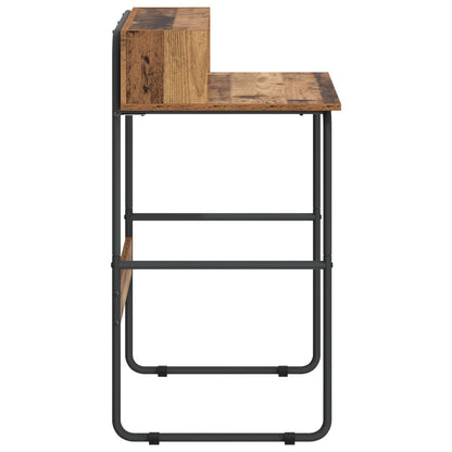 vidaXL Desk with Storage Old Wood 80 x 50 x 91 cm