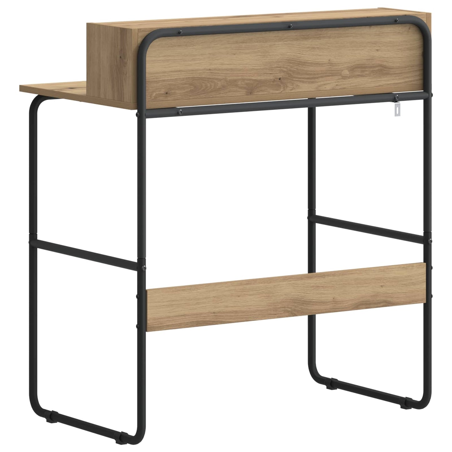 vidaXL Desk with Storage Artisan Oak 80 x 50 x 91 cm