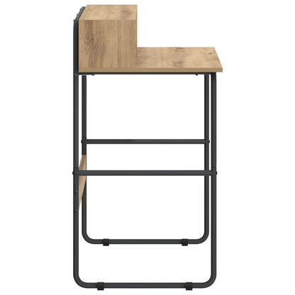 vidaXL Desk with Storage Artisan Oak 80 x 50 x 91 cm