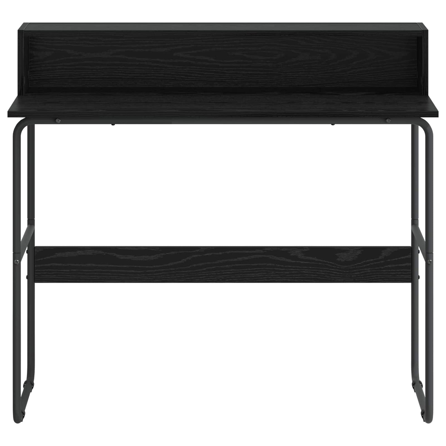 vidaXL Desk with Storage Black Oak 100 x 50 x 91 cm