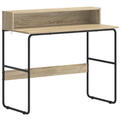 vidaXL Desk with Storage Sonoma Oak 100 x 50 x 91 cm