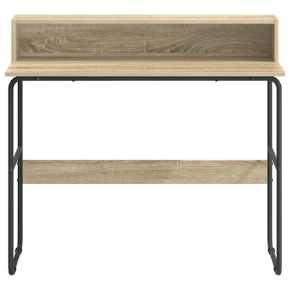 vidaXL Desk with Storage Sonoma Oak 100 x 50 x 91 cm