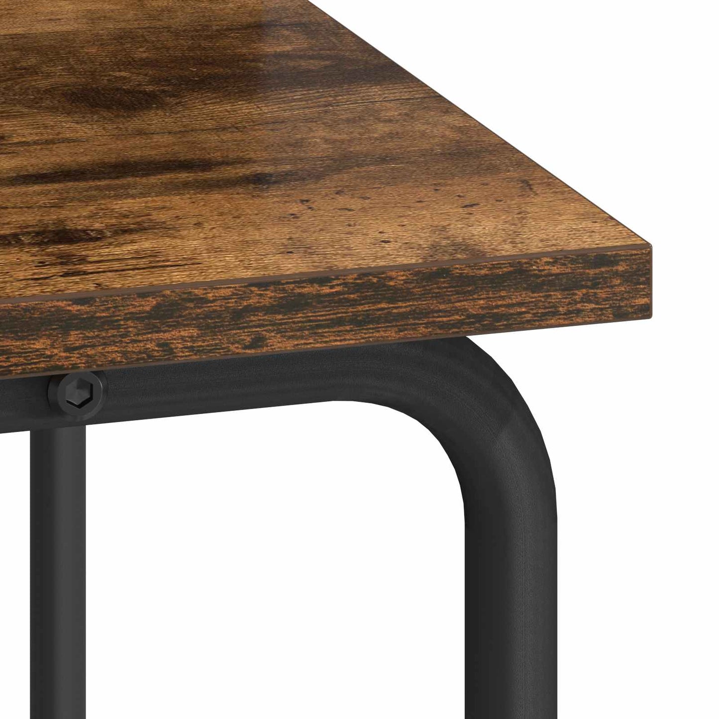 vidaXL Desk with Storage Smoked Oak 100 x 50 x 91 cm