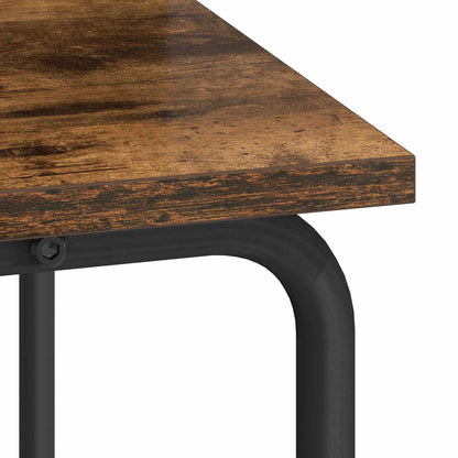 vidaXL Desk with Storage Smoked Oak 100 x 50 x 91 cm