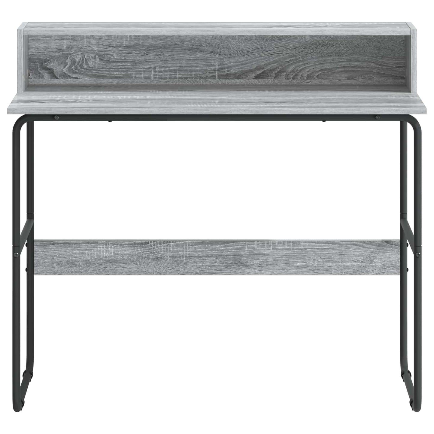 vidaXL Desk with Storage Grey Sonoma 100 x 50 x 91 cm