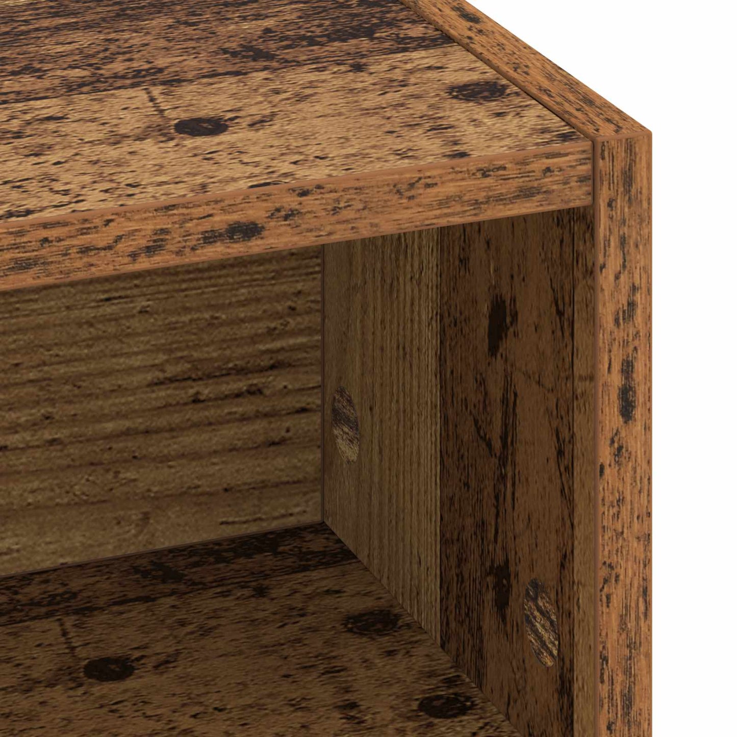 vidaXL Desk with Storage Old Wood 100 x 50 x 91 cm