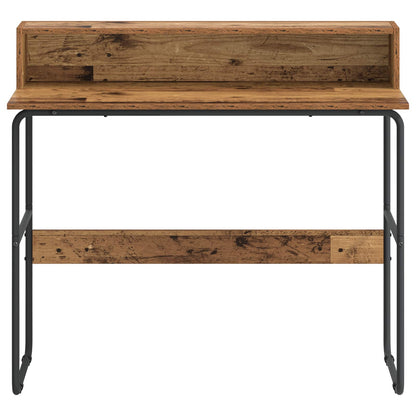 vidaXL Desk with Storage Old Wood 100 x 50 x 91 cm