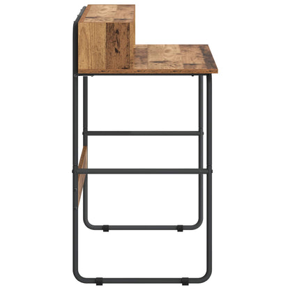 vidaXL Desk with Storage Old Wood 100 x 50 x 91 cm