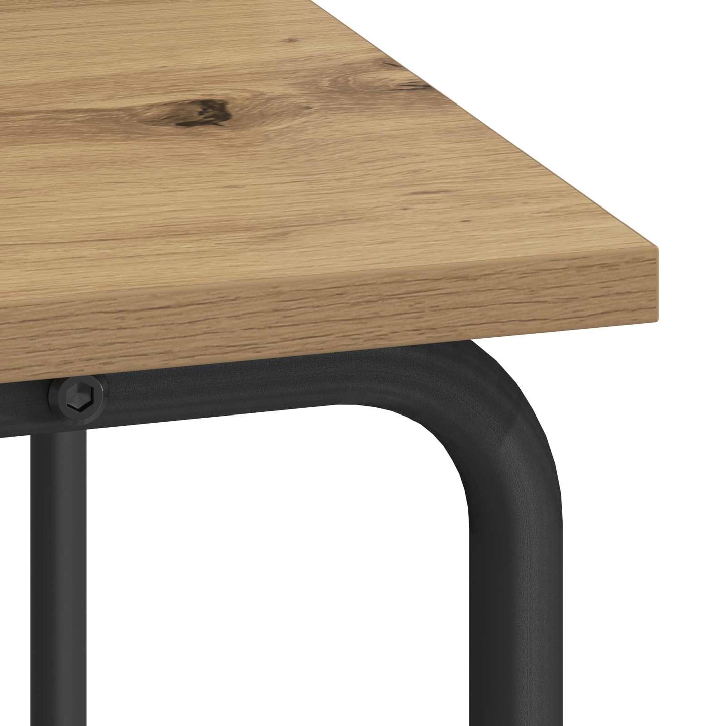 vidaXL Desk with Storage Artisan Oak 100 x 50 x 91 cm