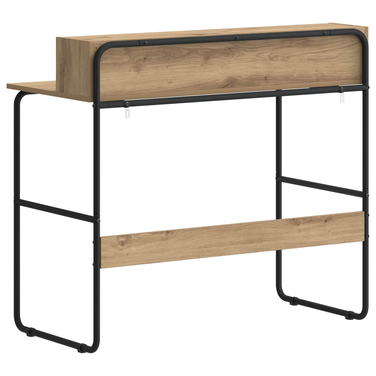 vidaXL Desk with Storage Artisan Oak 100 x 50 x 91 cm