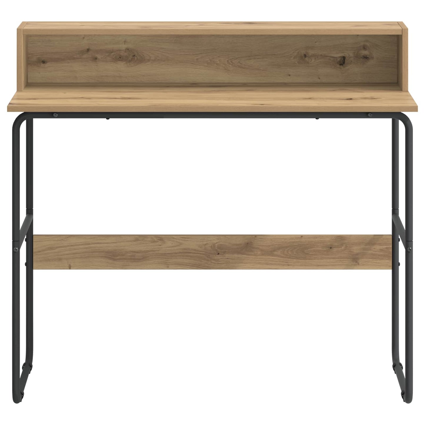 vidaXL Desk with Storage Artisan Oak 100 x 50 x 91 cm