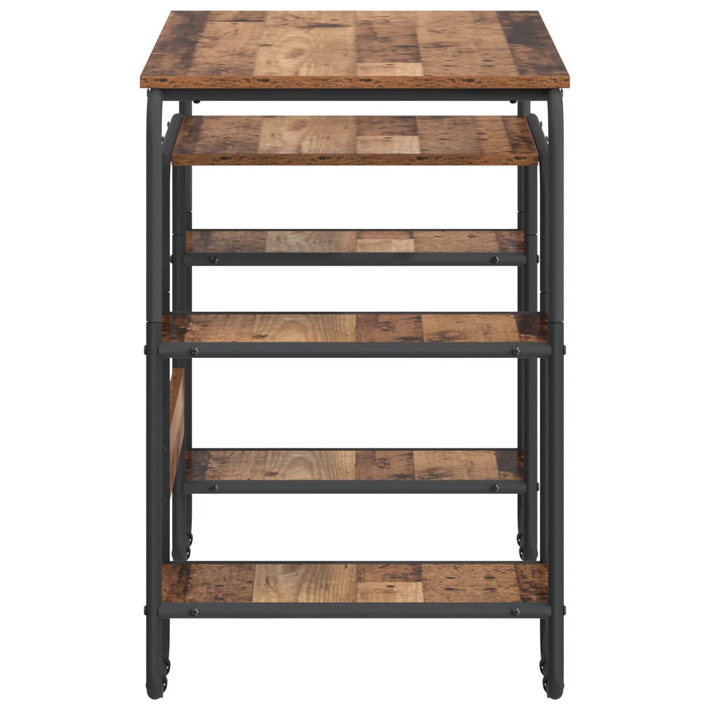vidaXL Desk with Storage Old Wood 113.5 x 52 x 75.5 cm