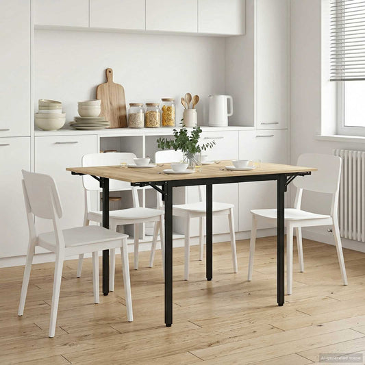 vidaXL Extendable Dining Table 120 x 81.5 x 75 cm Engineered Wood