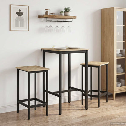 vidaXL Bar Table 52 x 52 x 90 cm Engineered Wood Sonoma Oak