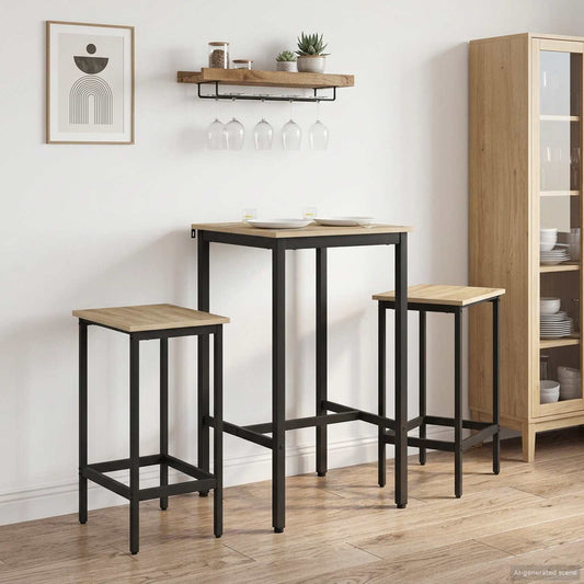vidaXL Bar Table 52 x 52 x 90 cm Engineered Wood Sonoma Oak