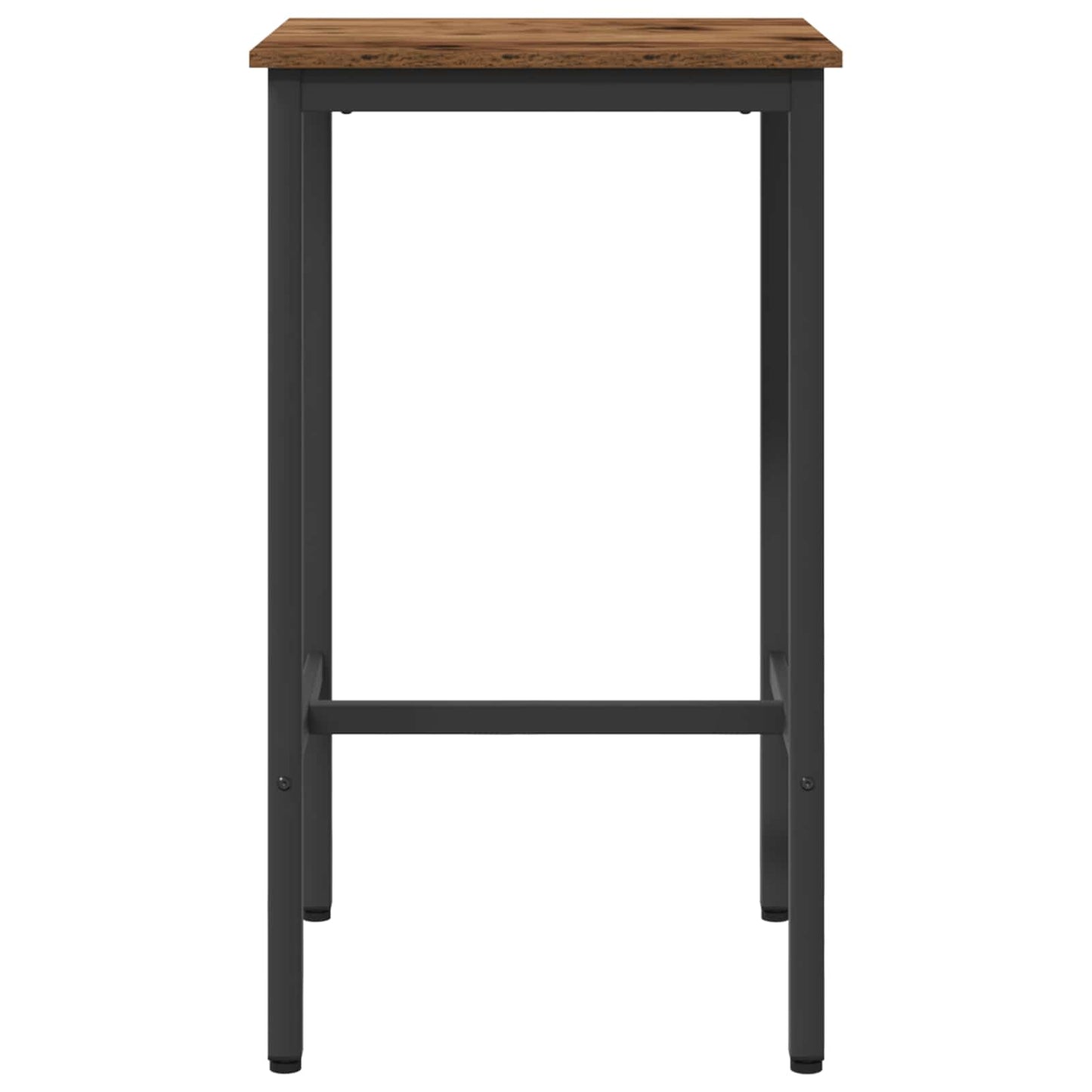 vidaXL Bar Table 52 x 52 x 90 cm Engineered Wood Old Wood Rectangular