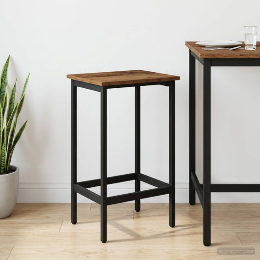 vidaXL Bar Stool Old Wood 40 x 32 x 64 cm Engineered Wood