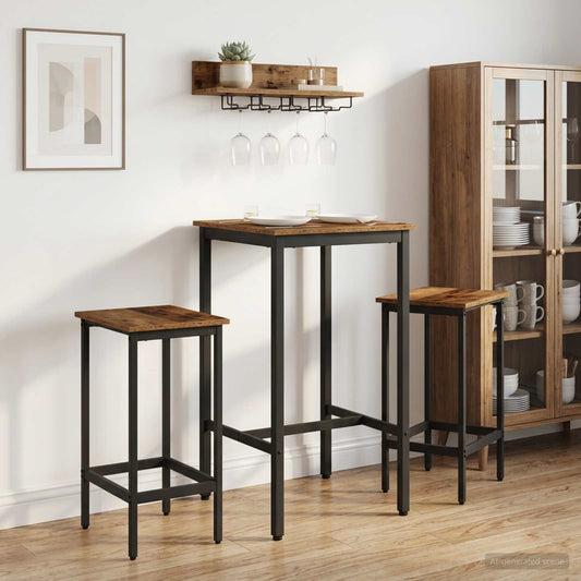 vidaXL Bar Stool 2 pcs Old Wood 40 x 32 x 64 cm Engineered Wood