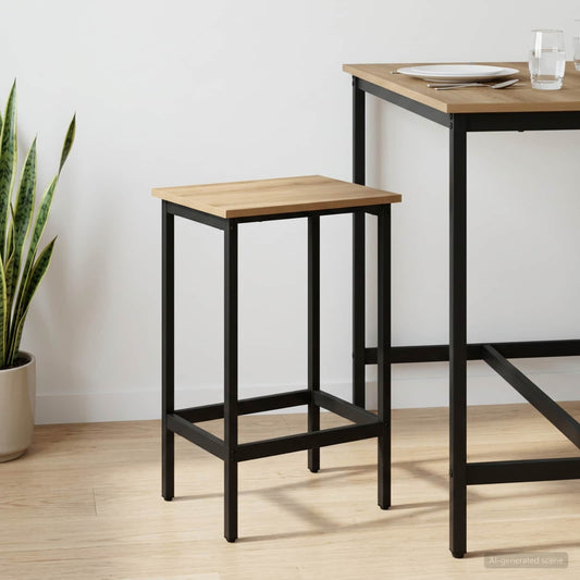 vidaXL Bar Stool Artisan Oak 40 x 32 x 64 cm Engineered Wood
