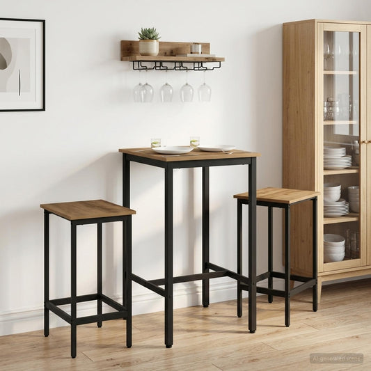 vidaXL Bar Stool 2 pcs Artisan Oak 40 x 32 x 64 cm Engineered Wood