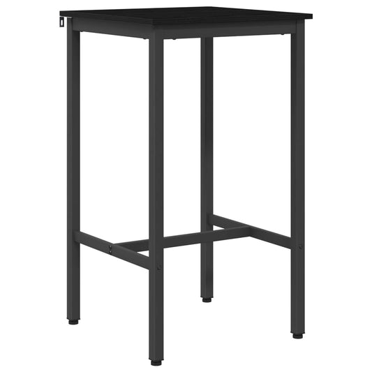 vidaXL Bar Table 52 x 52 x 110 cm Engineered Wood Black Oak