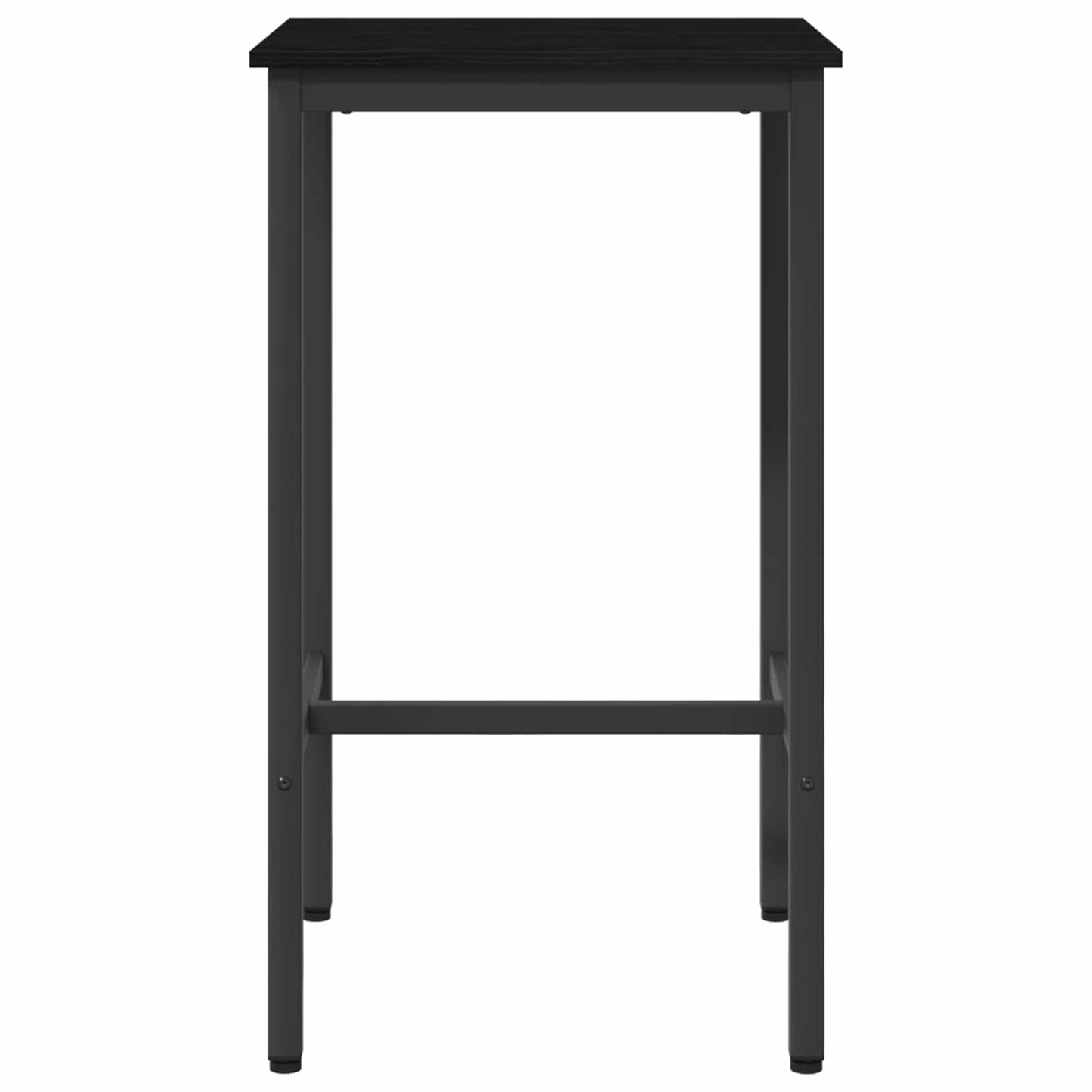 vidaXL Bar Table 52 x 52 x 110 cm Engineered Wood Black Oak